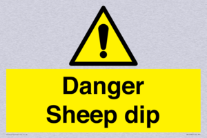 Danger Sheep dip